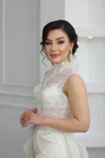 Balık Model Boyun Detaylı Gelinlik - Görsel 4