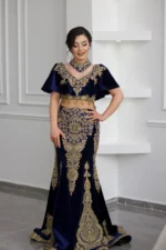 Abiye İşlemeli Lacivert - Görsel 4