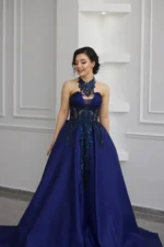 Abiye Model Lacivert