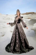 Haki Yeşili Taçlı Bindallı