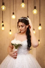 İnce Askılı Prenses Model Gelinlik (Müşteri Fotoğrafı) - Görsel 4