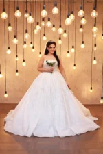 İnce Askılı Prenses Model Gelinlik (Müşteri Fotoğrafı)