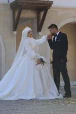 Prenses Model Tesettür Gelinlik (Müşteri Fotoğrafı) - Görsel 2