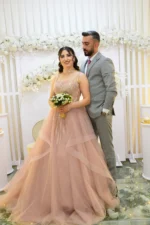 Boyundan Bağlamalı Helen Model Nişanlık - Görsel 3