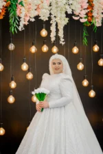 Prenses Model Tesettür Gelinlik (Müşteri Fotoğrafı) - Görsel 4