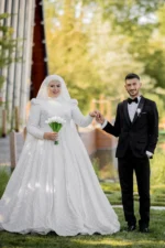 Prenses Model Tesettür Gelinlik (Müşteri Fotoğrafı) - Görsel 2