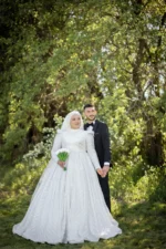 Prenses Model Tesettür Gelinlik (Müşteri Fotoğrafı) - Görsel 3