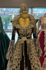 Haki Yeşili Taçlı Bindallı - Görsel 4