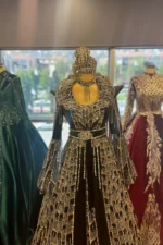 Haki Yeşili Taçlı Bindallı - Görsel 3