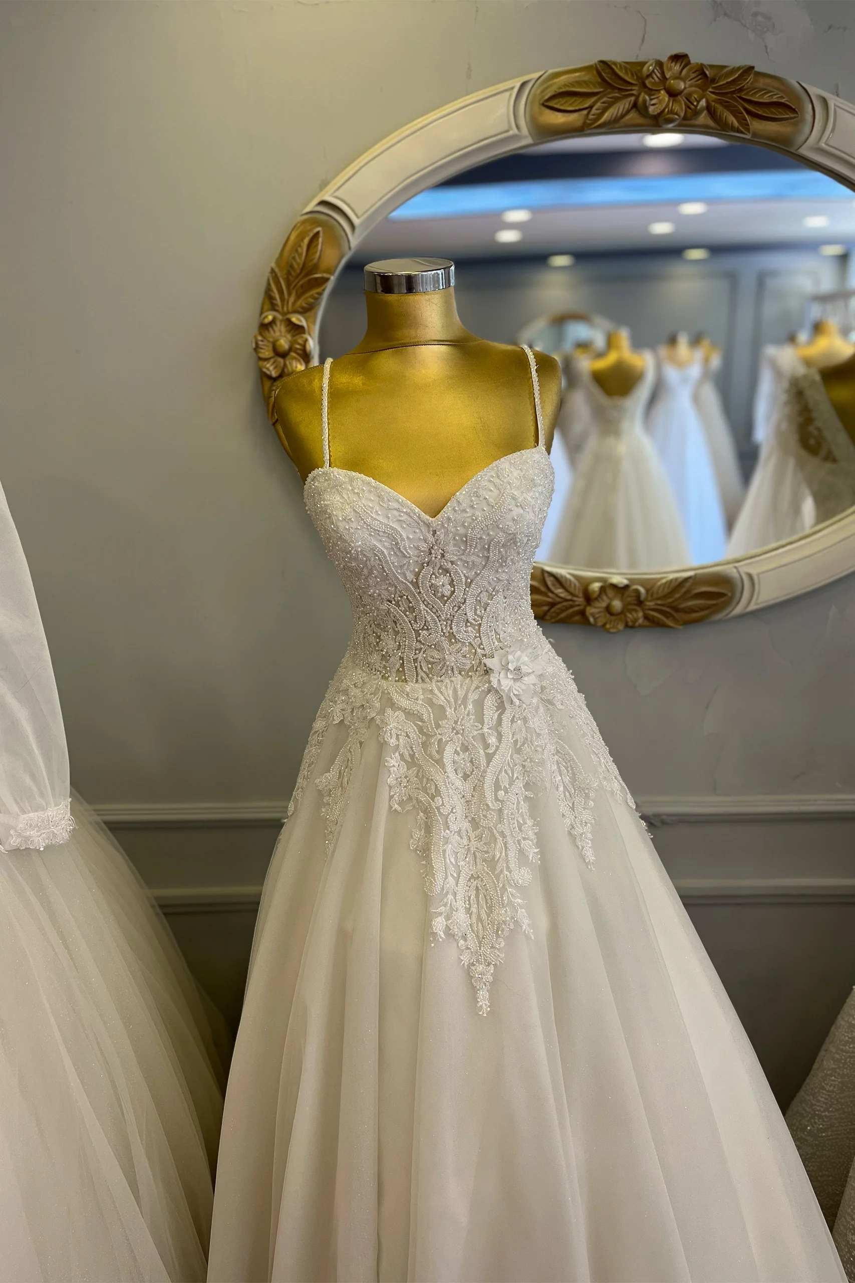 IMG_7342 İp Askılı Helen Gelinlik - Görsel 1