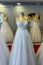 Göğüs Detaylı Helen Gelinlik - Görsel 2