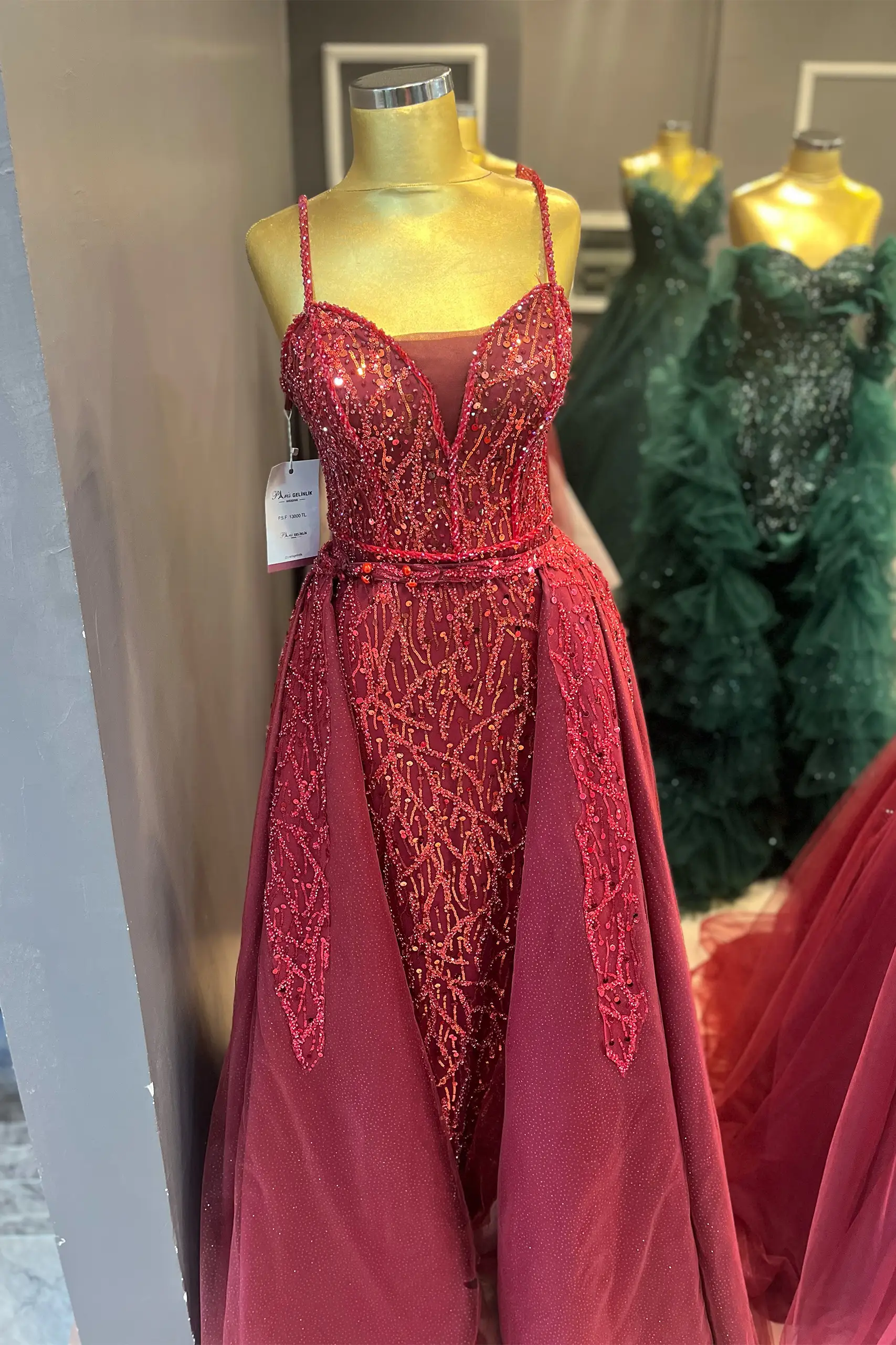 IMG_7356 İnce Askılı Balık Model Nişanlık - Görsel 1